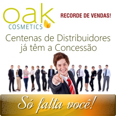 Recorde de Vendas Oak Cosmetics